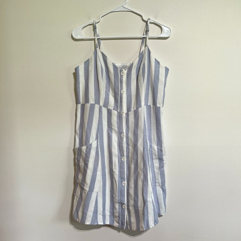 Rails Striped Linen Mini Dress - Picture 2 of 8